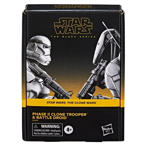 Star Wars The Black Series-6-Inch Phase II Clone Trooper & Battle Droid Action Figures